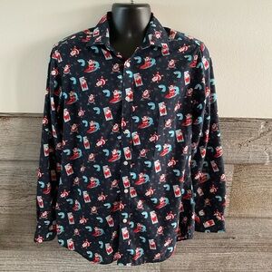 Simon Banks Surfing Santa at the Beach Santa Size Medium 15.5” (L1)